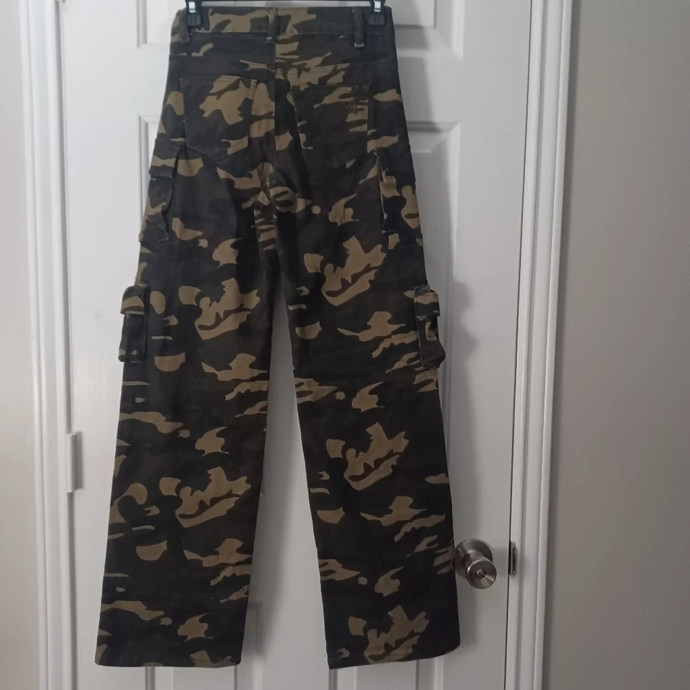 Camo Cargo Jeans Sz 0